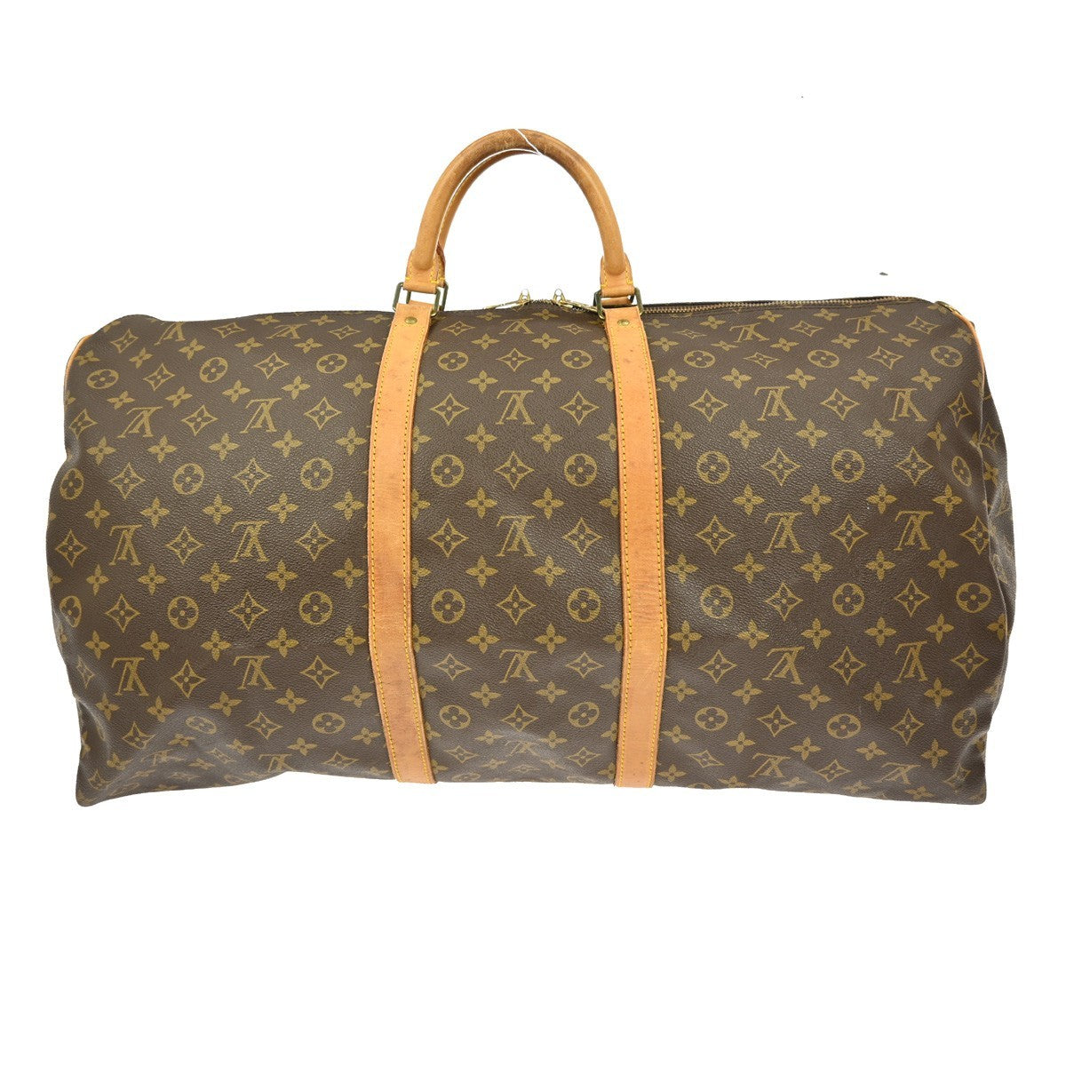 Louis Vuitton Keepall Bag Monogram Canvas Brown Canvas Travel Bag