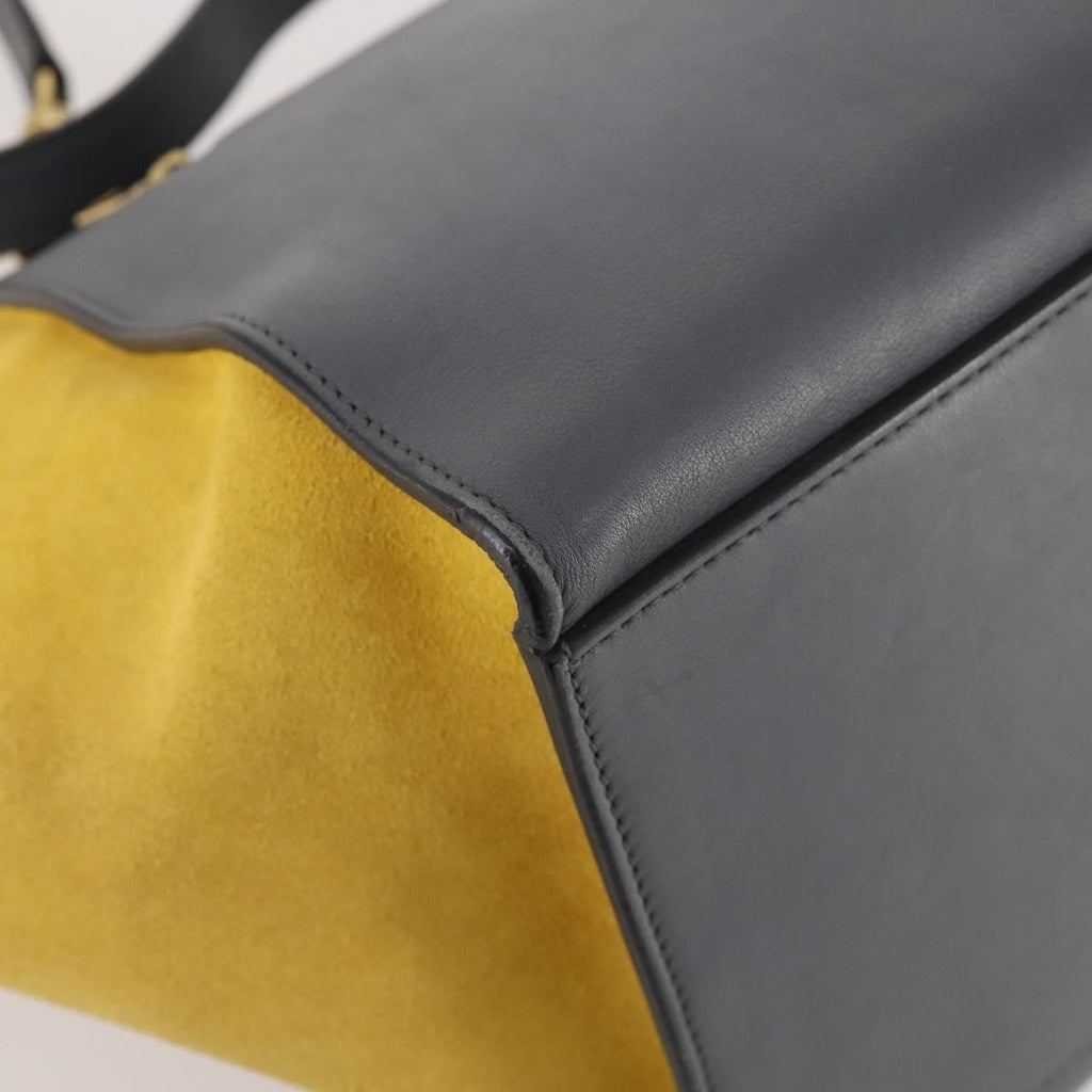 Celine Tricolor Trapeze Bag Leather Multicolour Leather Handbag