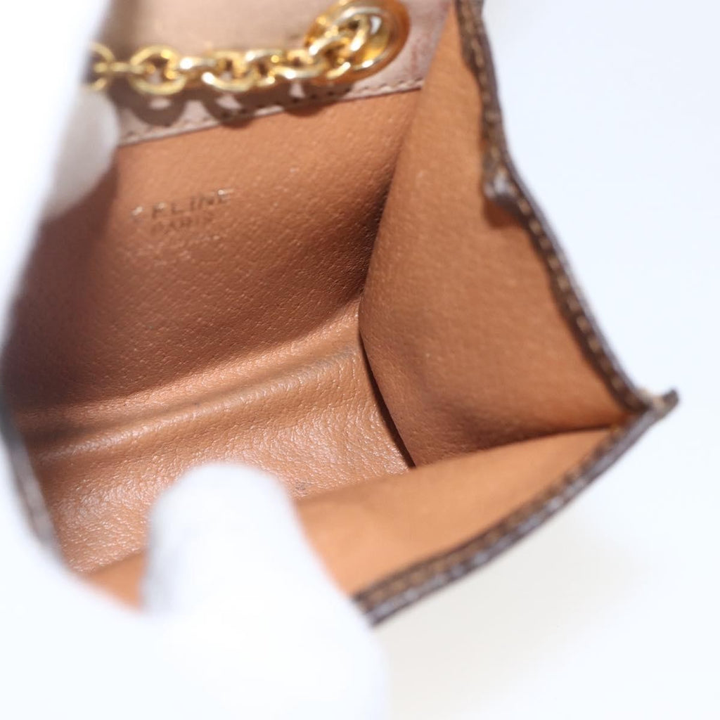 Celine Vintage Macadam Shoulder Bag Canvas And Leather Brown Canvas Shoulder Bag Bag