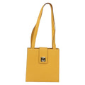 Celine Vintage Shoulder Bag Leather Yellow Leather Shoulder Bag Bag