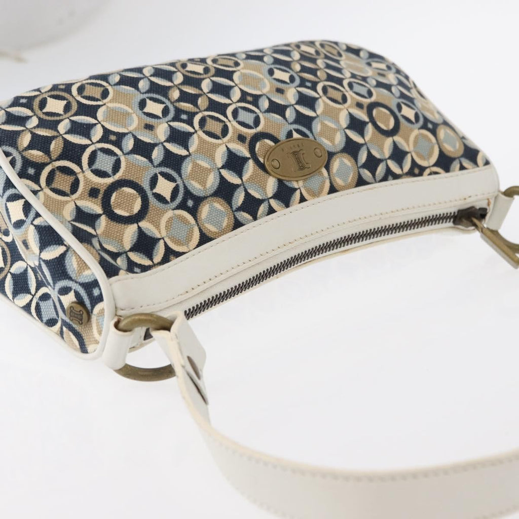 Celine Vintage Pochette Shoulder Bag Canvas Navy Canvas Clutche & Pouche Bag