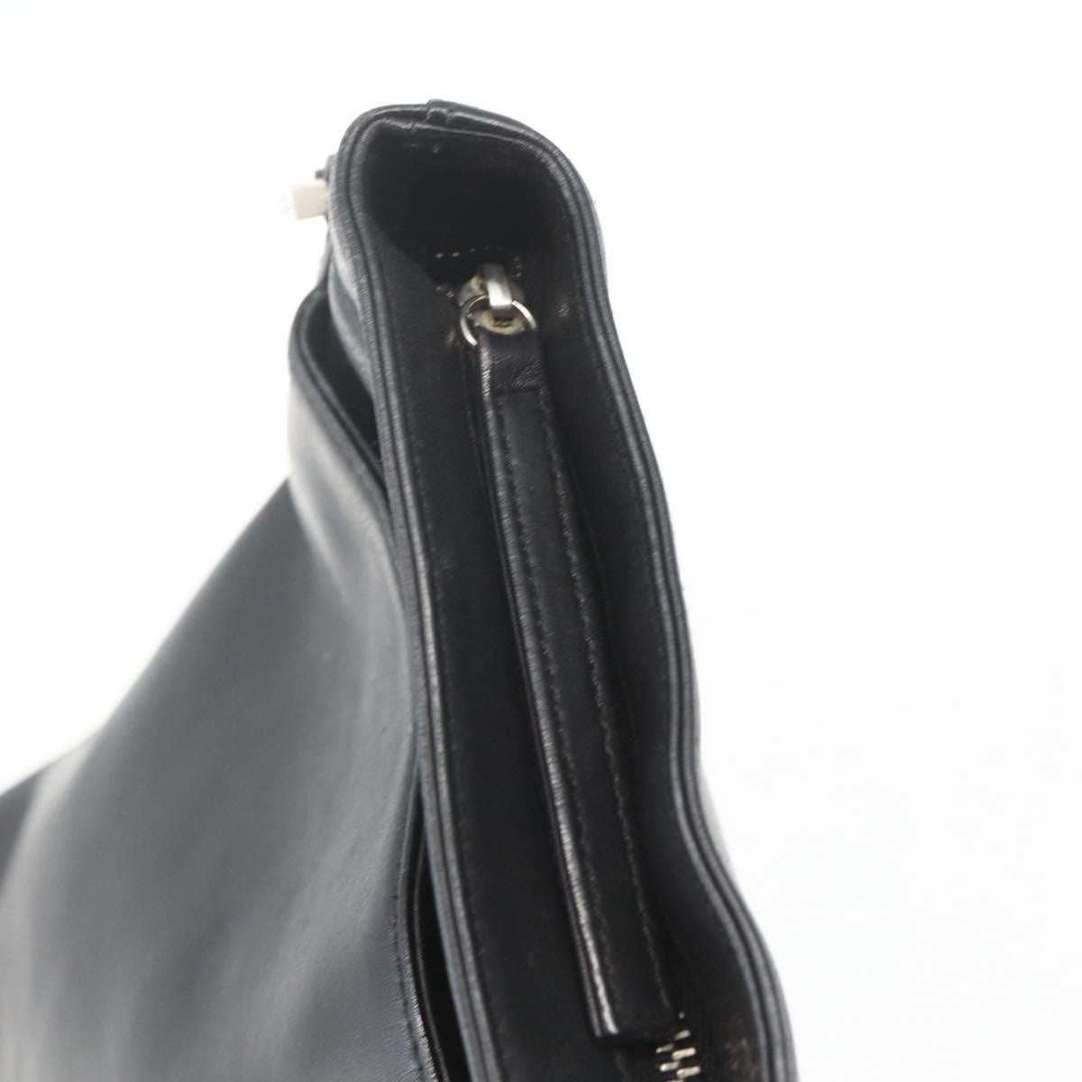 Chanel Vintage Shoulder Bag Leather Black Leather Shoulder Bag Bag