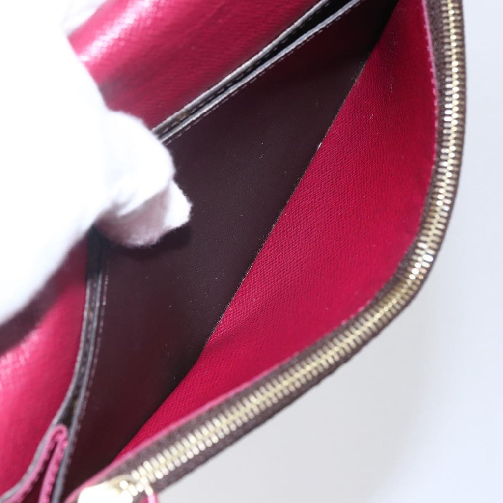 Louis Vuitton Emilie Wallet Monogram Canvas Brown Canvas Wallets Accessory