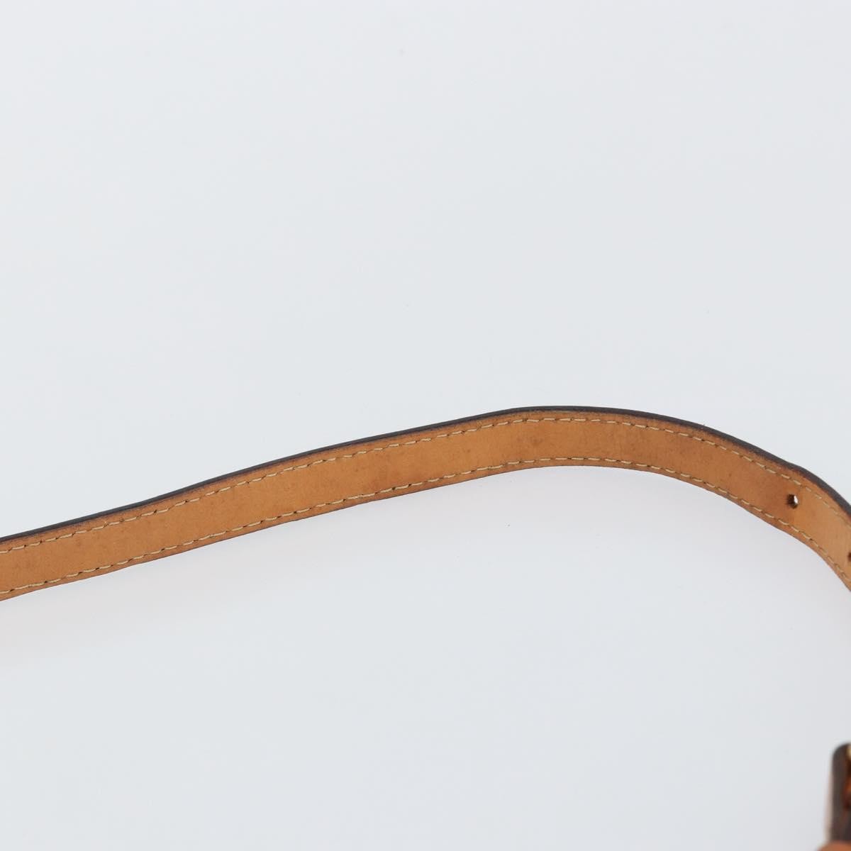 Celine Vintage Macadam Shoulder Bag Canvas And Leather Beige Canvas Shoulder Bag Bag