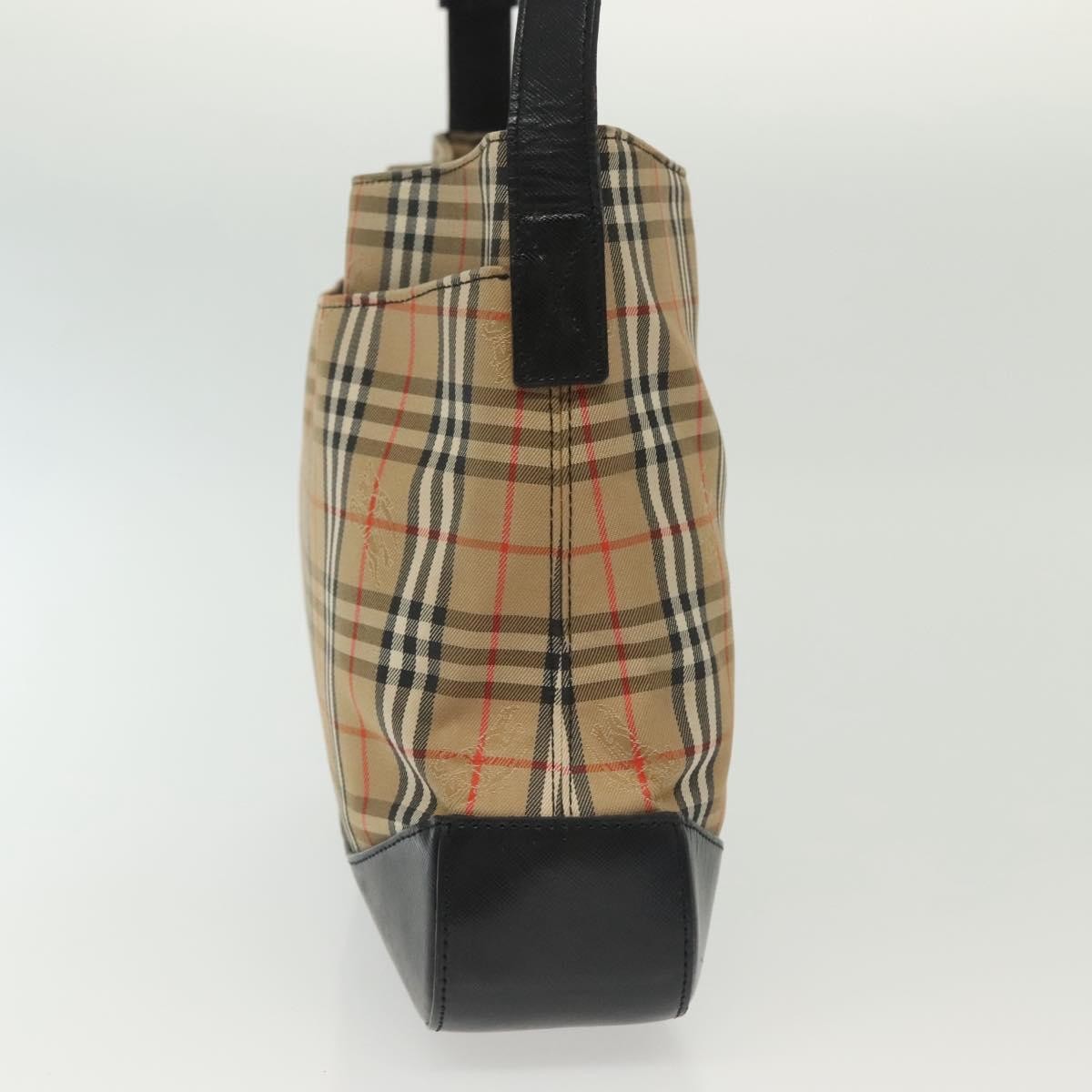 Burberry Shoulder Bag Nova Check Canvas Beige Canvas Bag