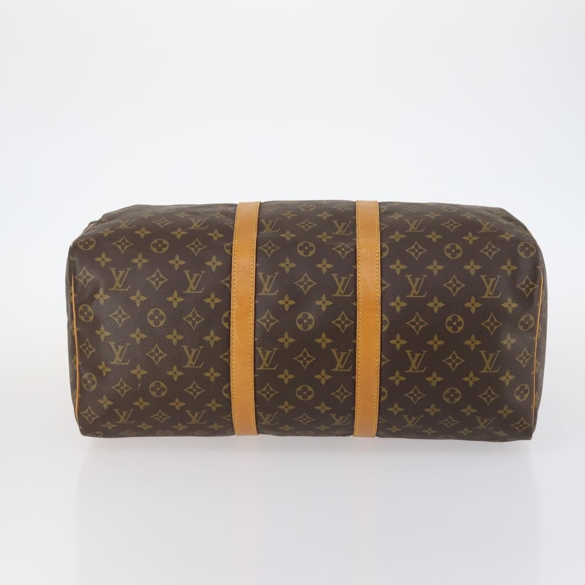 Louis Vuitton Keepall Bag Monogram Canvas Brown Canvas Travel Bag