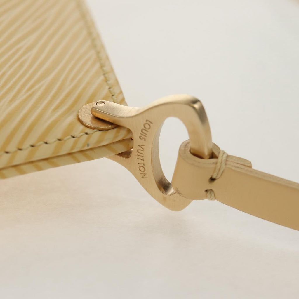Louis Vuitton Demi Lune Pochette Epi Leather Beige Leather Clutche & Pouche Bag