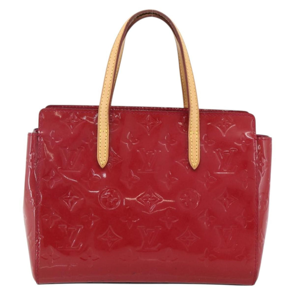 Louis Vuitton Catalina Handbag Monogram Vernis Pink Patent_Leather Tote Bag