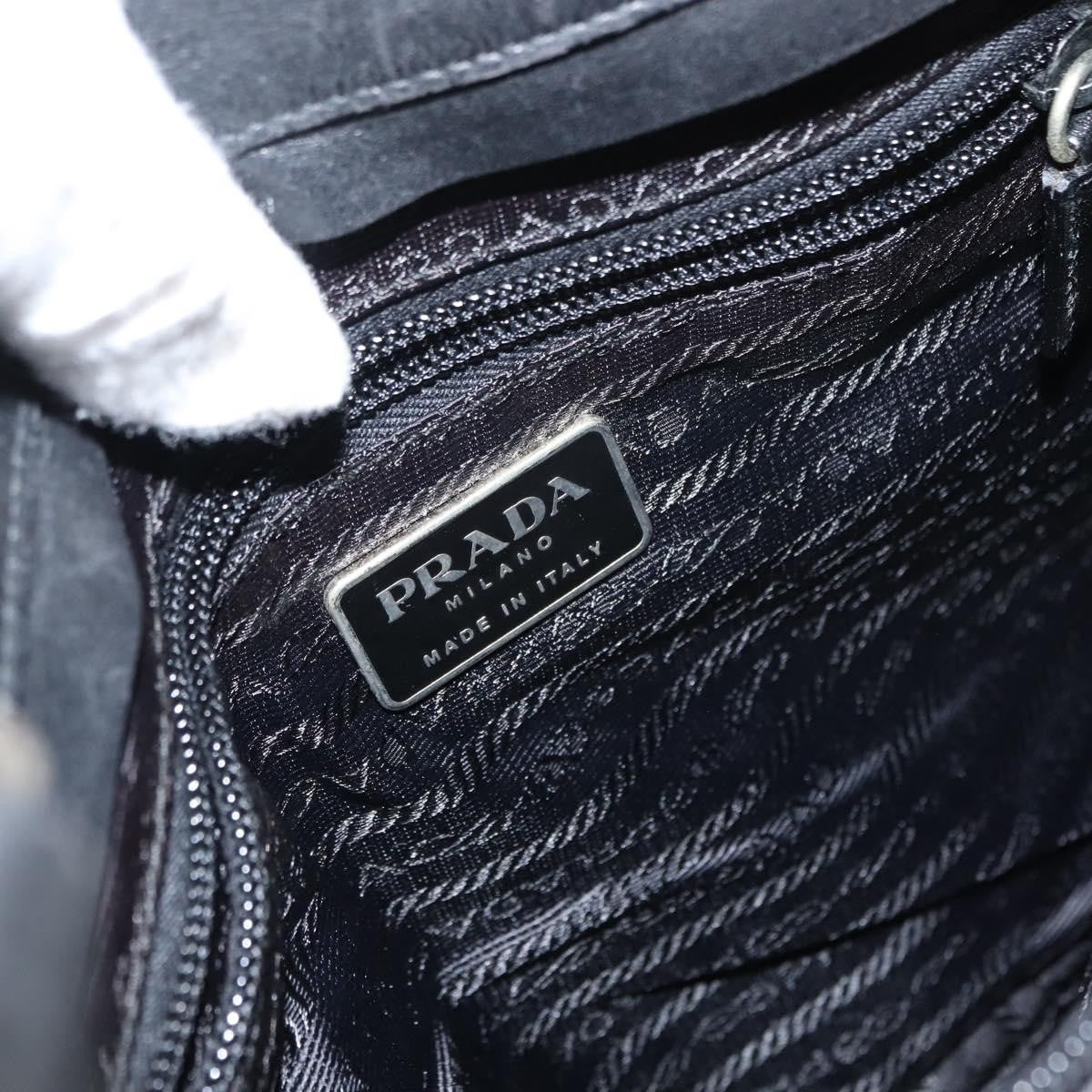 Prada Zip Messenger Bag Saffiano Leather Black Leather Shoulder Bag Bag