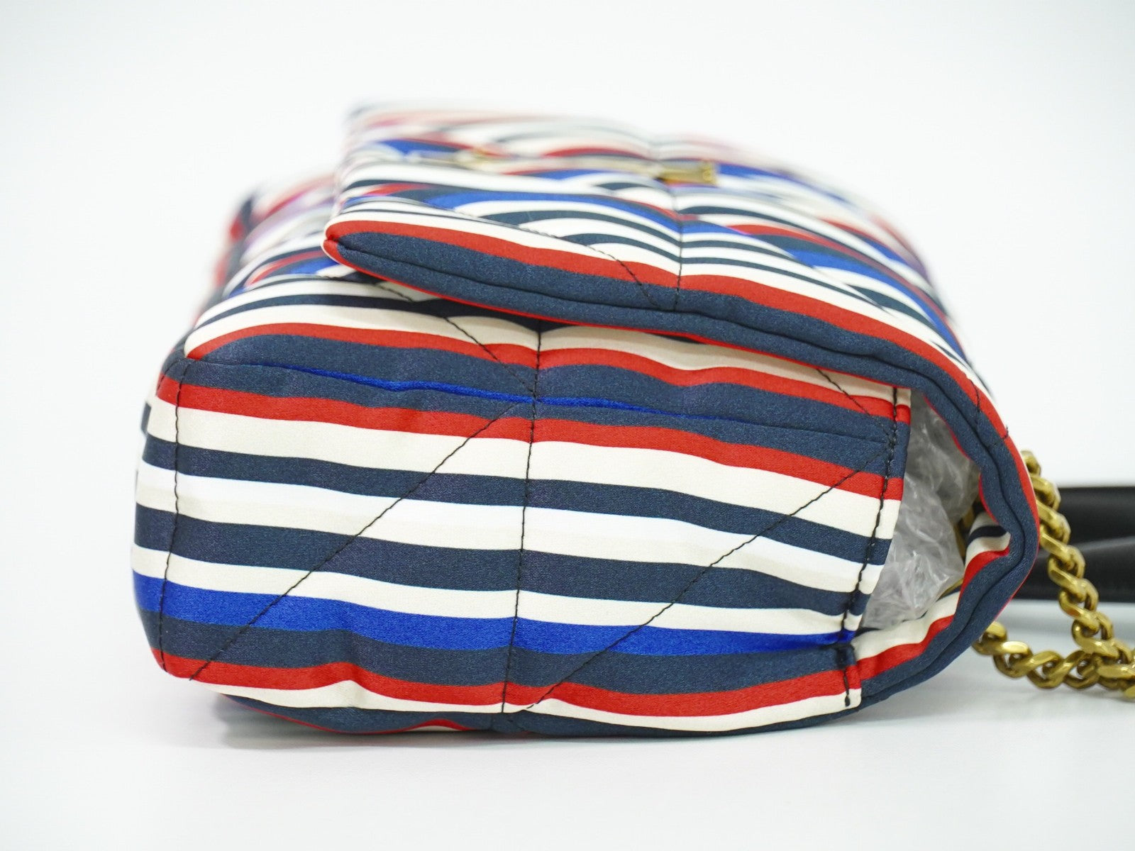 Saint Laurent Jamie Flap Bag Quilted Printed Silk Multicolour Silk Shoulder Bag Bag (Pre-Owned)