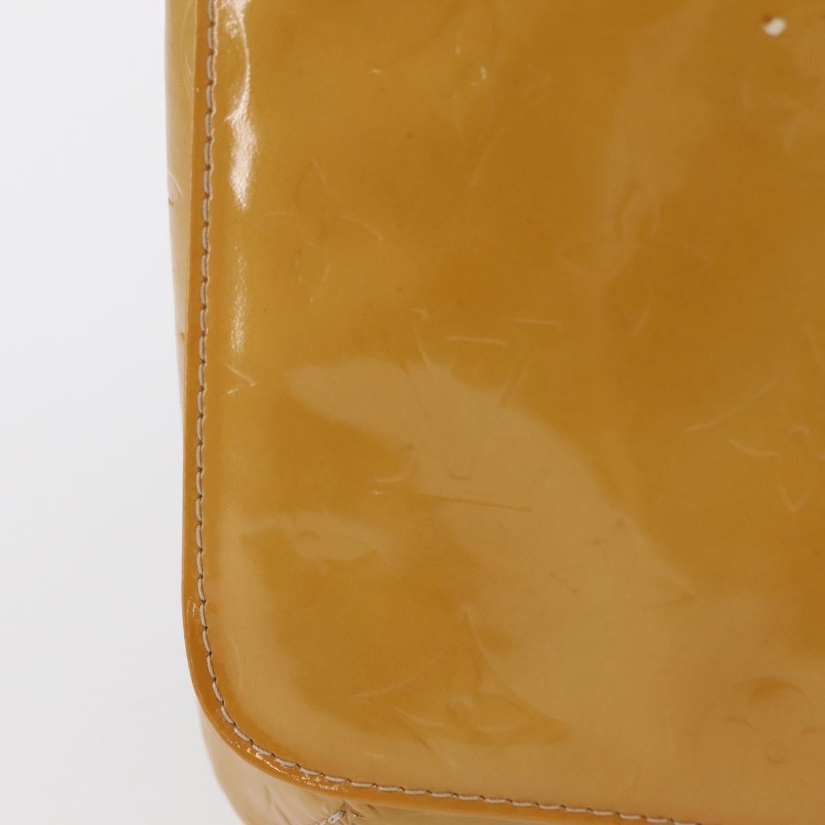 Louis Vuitton Thompson Street Handbag Monogram Vernis Yellow Patent_Leather Shoulder Bag