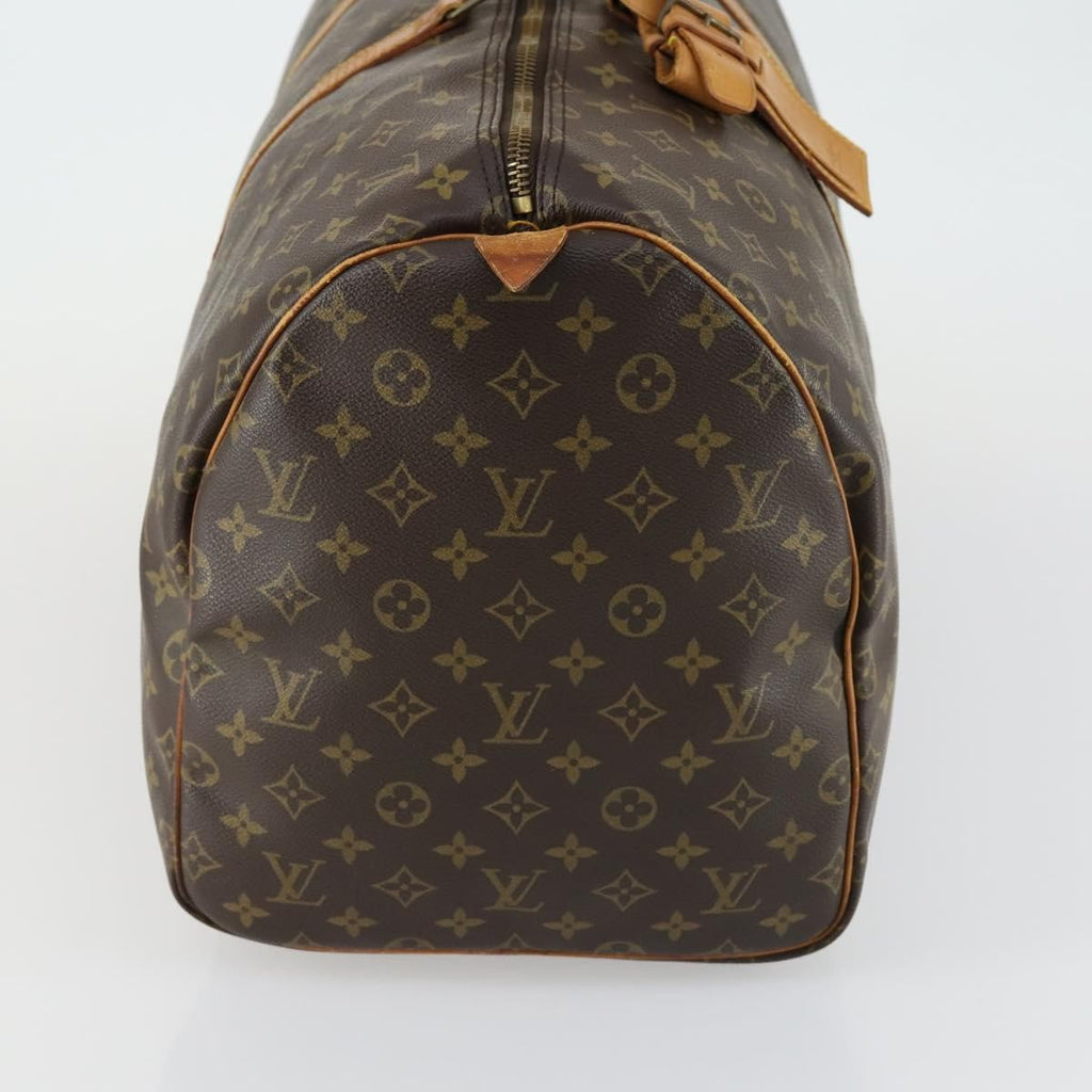 Louis Vuitton Keepall Bag Monogram Canvas Brown Canvas Handbag