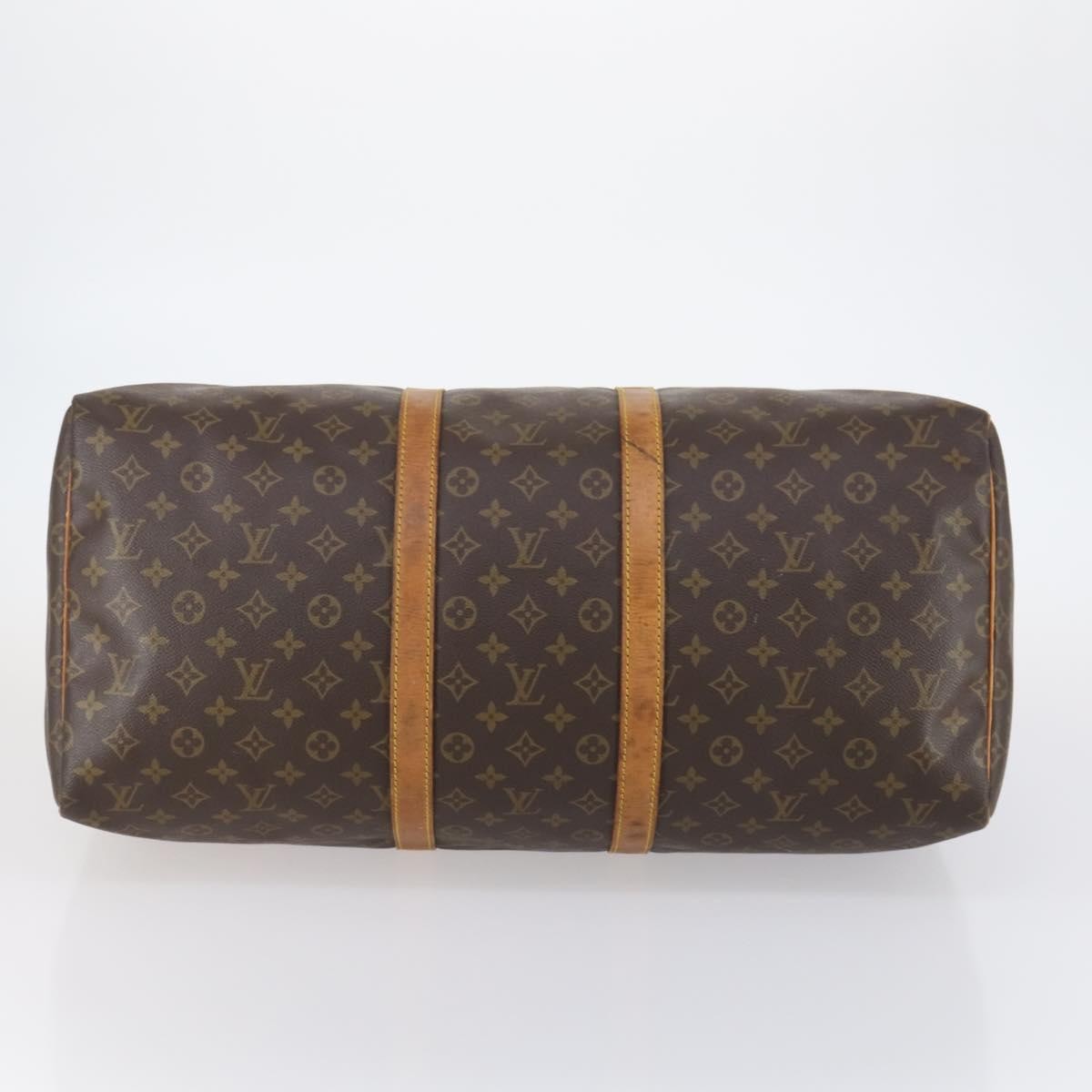 Louis Vuitton Keepall Bag Monogram Canvas Brown Canvas Travel Bag