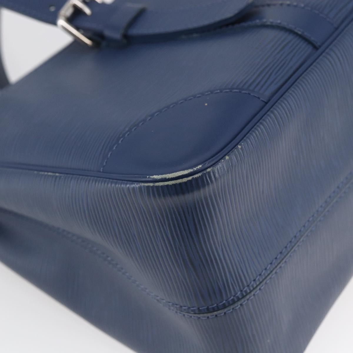 Louis Vuitton Segur Handbag Epi Leather Blue Leather Handbag