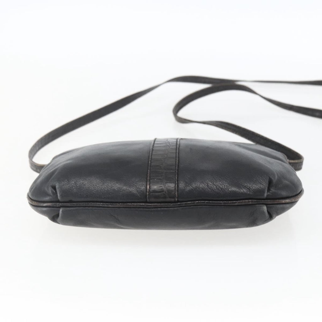 Fendi Vintage Shoulderbag Leather Black Leather Shoulder Bag Bag