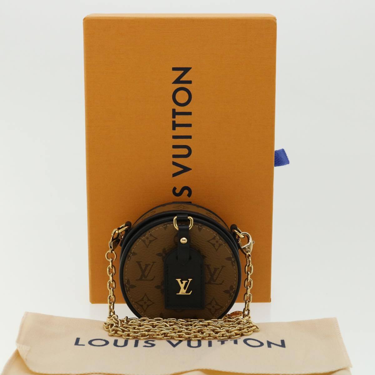 Louis Vuitton Boite Chapeau Souple Bag Reverse Monogram Giant Brown Canvas Bag