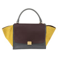 Celine Tricolor Trapeze Bag Leather Multicolour Leather Handbag