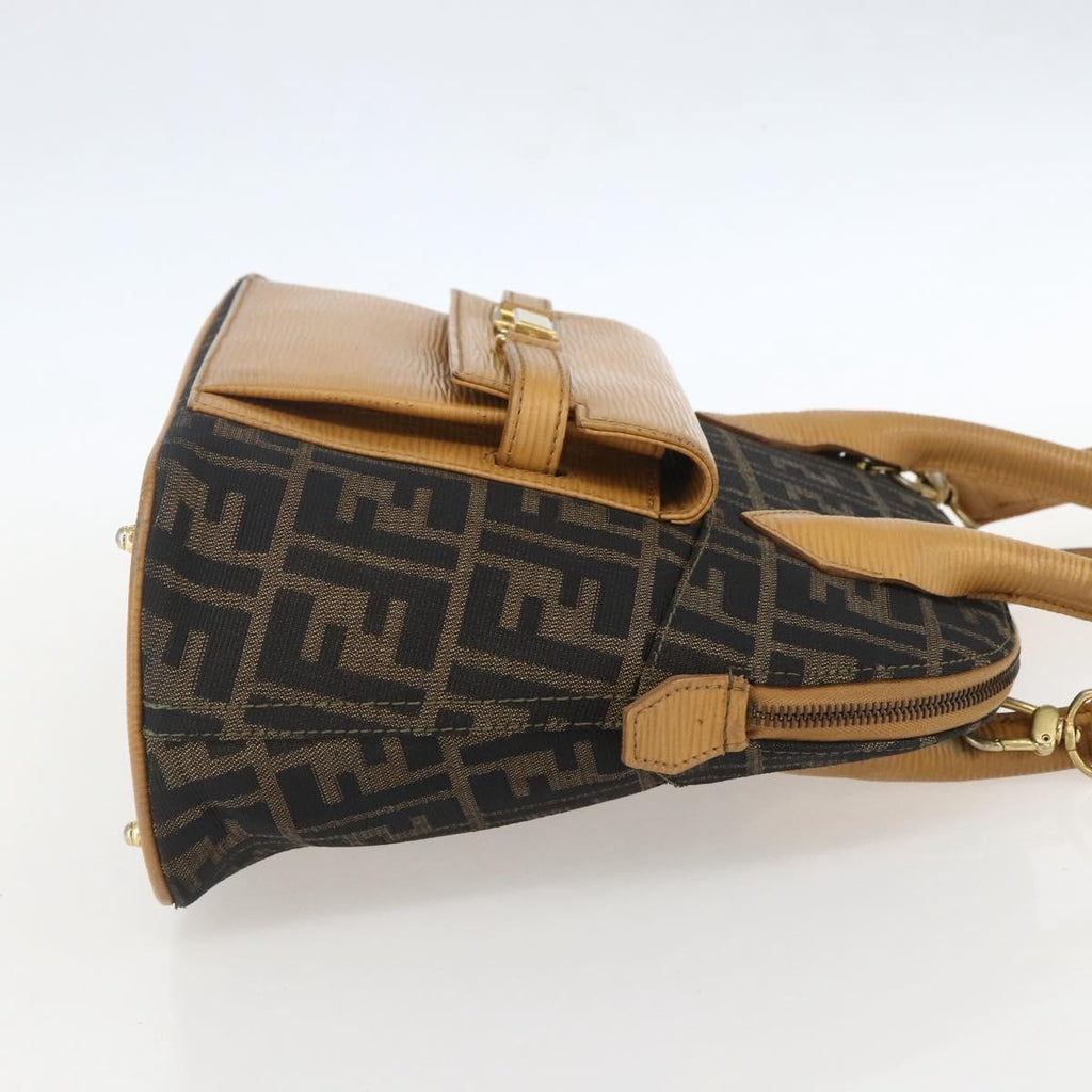 Fendi Vintage Zucca Handbag Zucca Brown Canvas Handbag