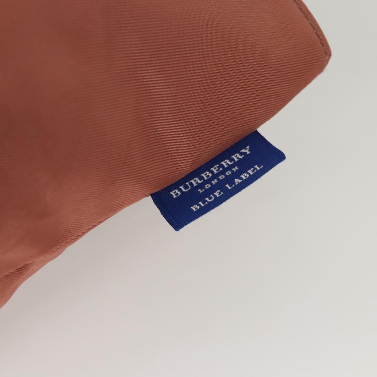 Burberry Nova Check Blue Label Nylon Pink Nylon Handbag