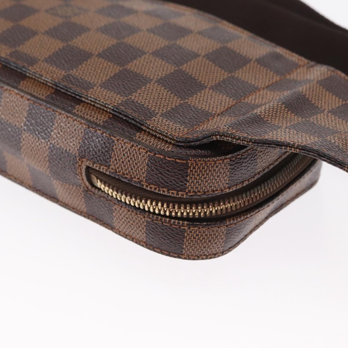 Louis Vuitton Geronimos Waist Bag Damier Brown Canvas Clutche & Pouche Bag