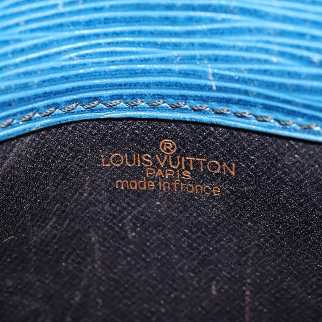 Louis Vuitton Cartouchiere Handbag Epi Leather Blue Leather Shoulder Bag