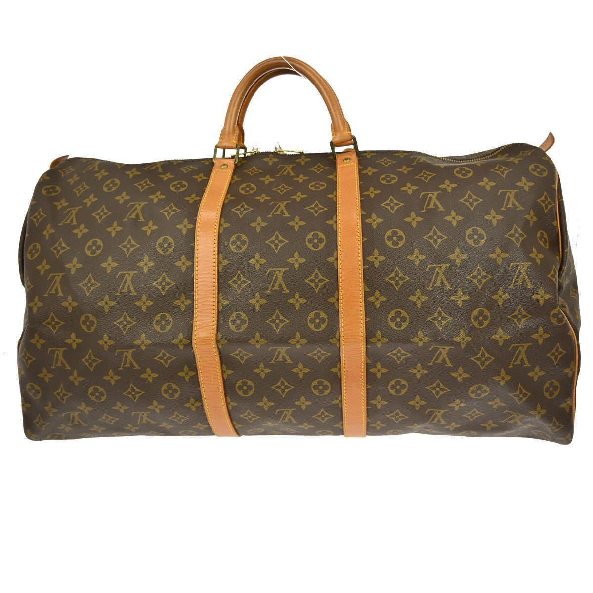 Louis Vuitton Keepall Bag Monogram Canvas Brown Canvas Travel Bag