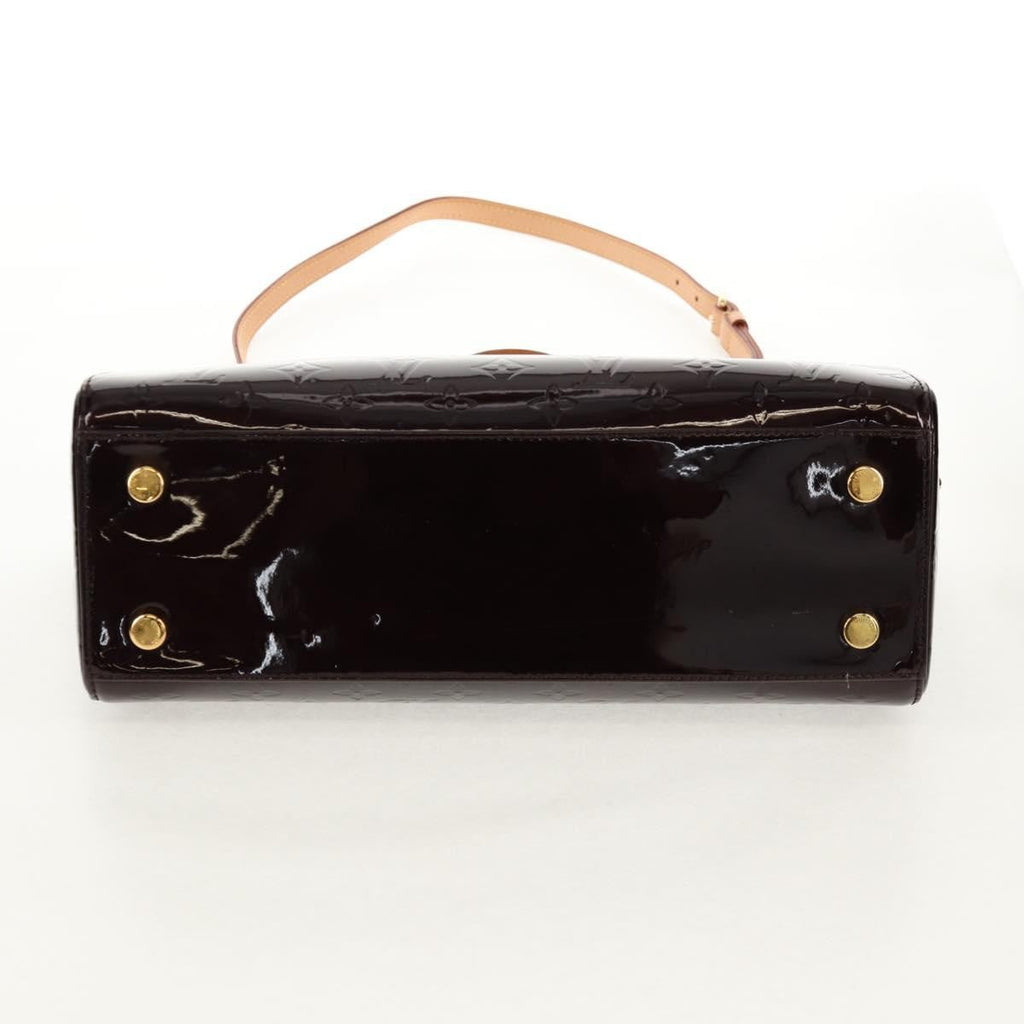 Louis Vuitton Brea Handbag Monogram Vernis Burgundy Patent_Leather Handbag