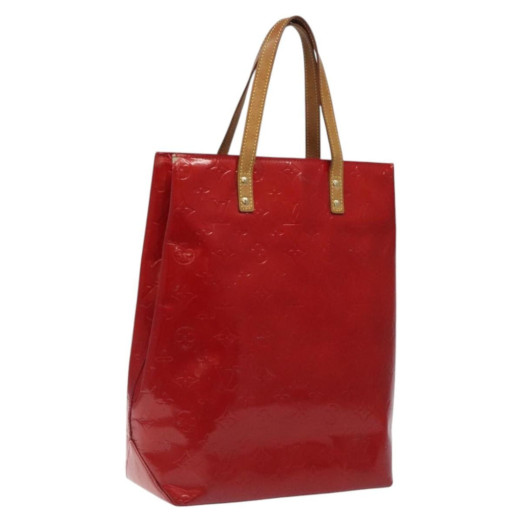 Louis Vuitton Reade Handbag Monogram Vernis Red Patent_Leather Handbag
