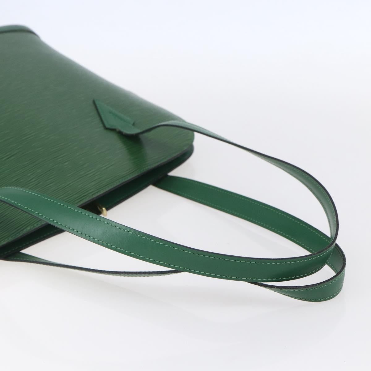 Louis Vuitton Lussac Handbag Epi Leather Green Leather Shoulder Bag