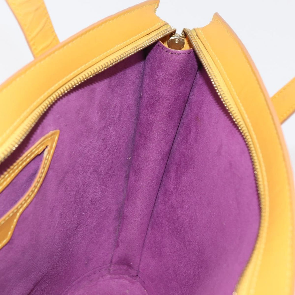Louis Vuitton Saint Jacques Handbag Epi Leather Yellow Leather Handbag
