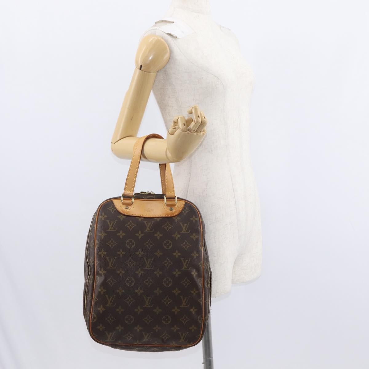 Louis Vuitton Excursion Handbag Monogram Canvas Brown Canvas Handbag