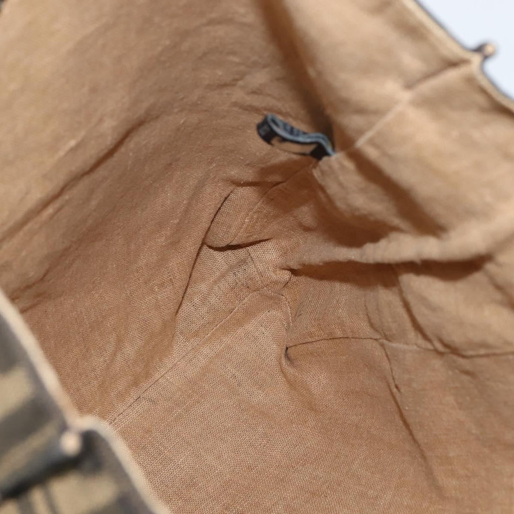 Fendi Open Shopping Tote Zucca Canvas Brown Canvas Tote Bag Bag