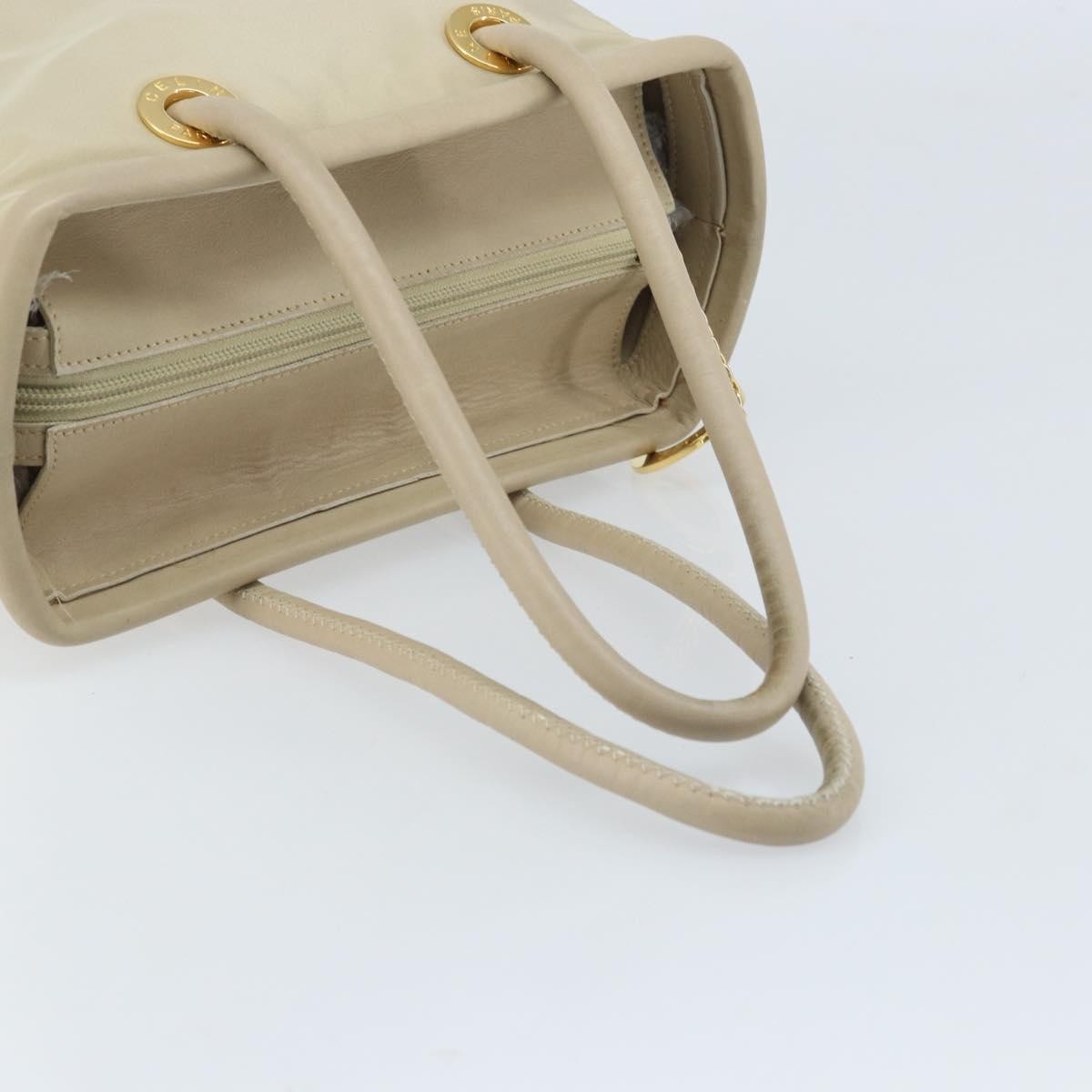Celine Handbag Nylon Beige Nylon Handbag
