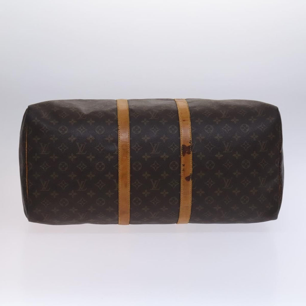 Louis Vuitton Keepall Bag Monogram Canvas Brown Canvas Travel Bag