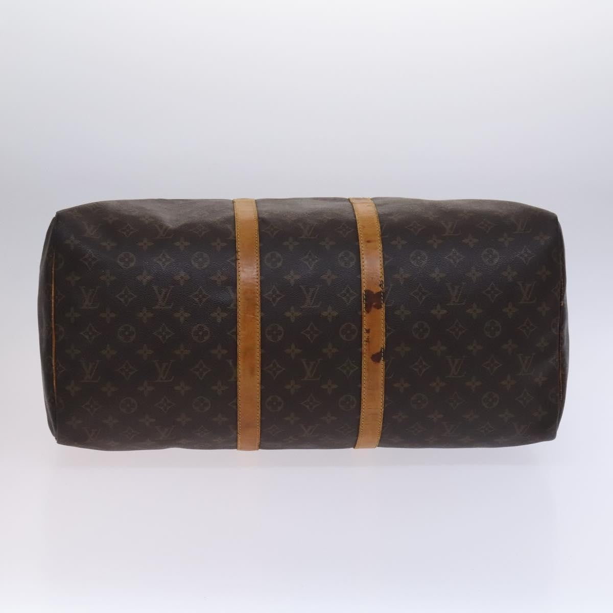 Louis Vuitton Keepall Bag Monogram Canvas Brown Canvas Travel Bag