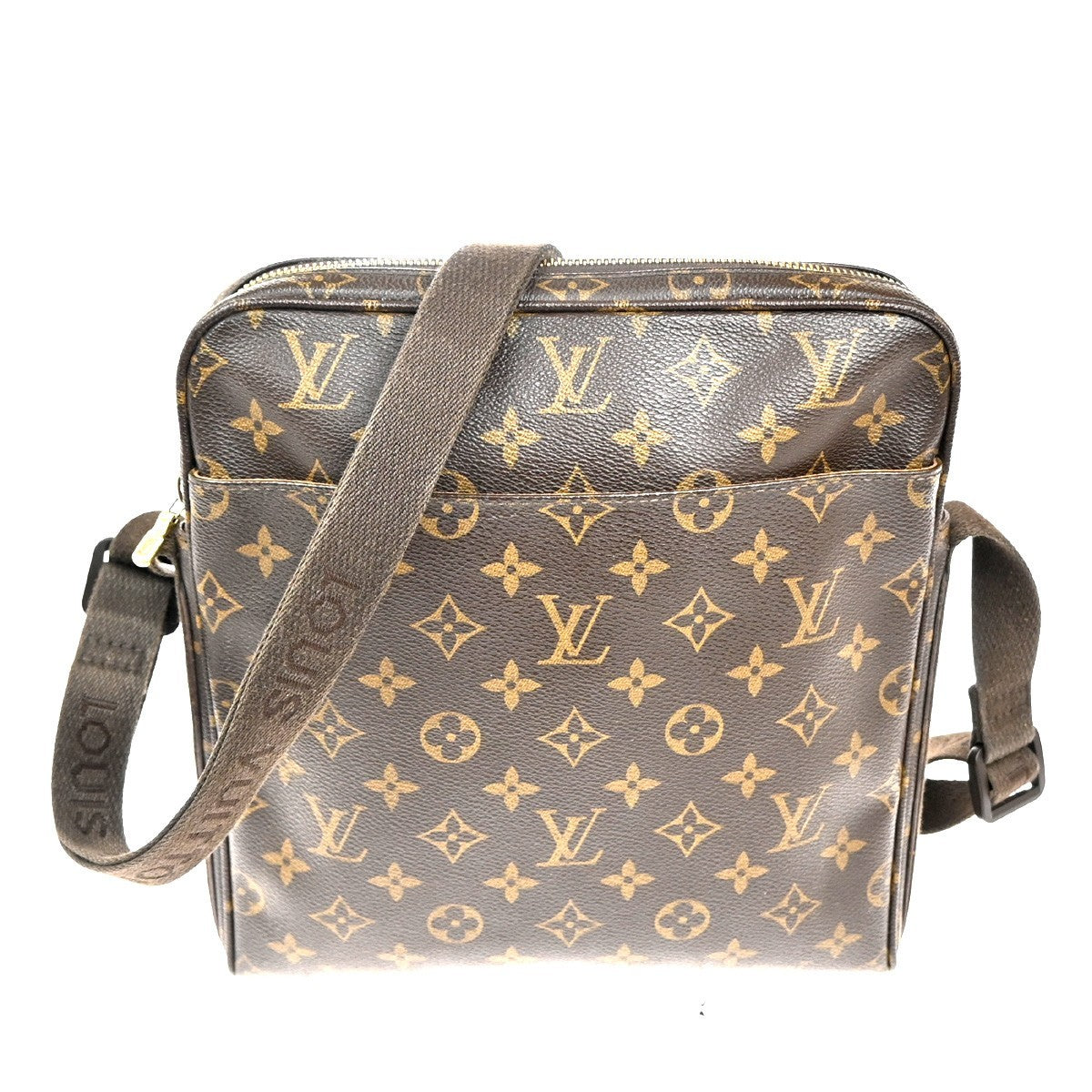 Louis Vuitton Trotteur Beaubourg Handbag Monogram Canvas Brown Canvas Shoulder Bag