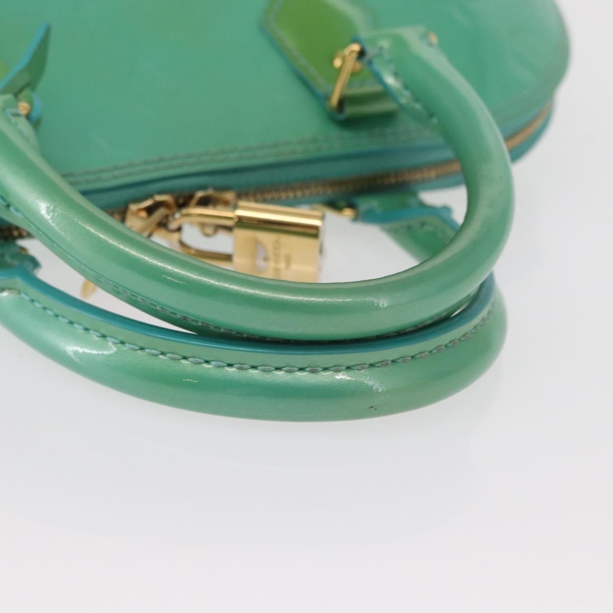 Louis Vuitton Alma Handbag Patent Leather Blue Patent_Leather Handbag