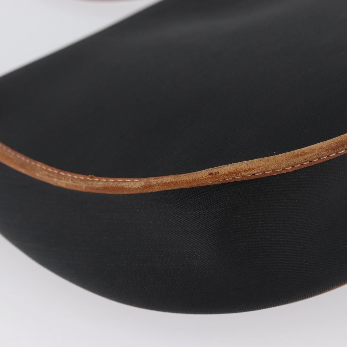 Christian Dior Vintage Shoulder Bag Canvas Black Canvas Shoulder Bag Bag (Pre-Owned)