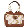 Louis Vuitton Charms Cabas Pvc Over Printed Silk Brown Canvas Handbag