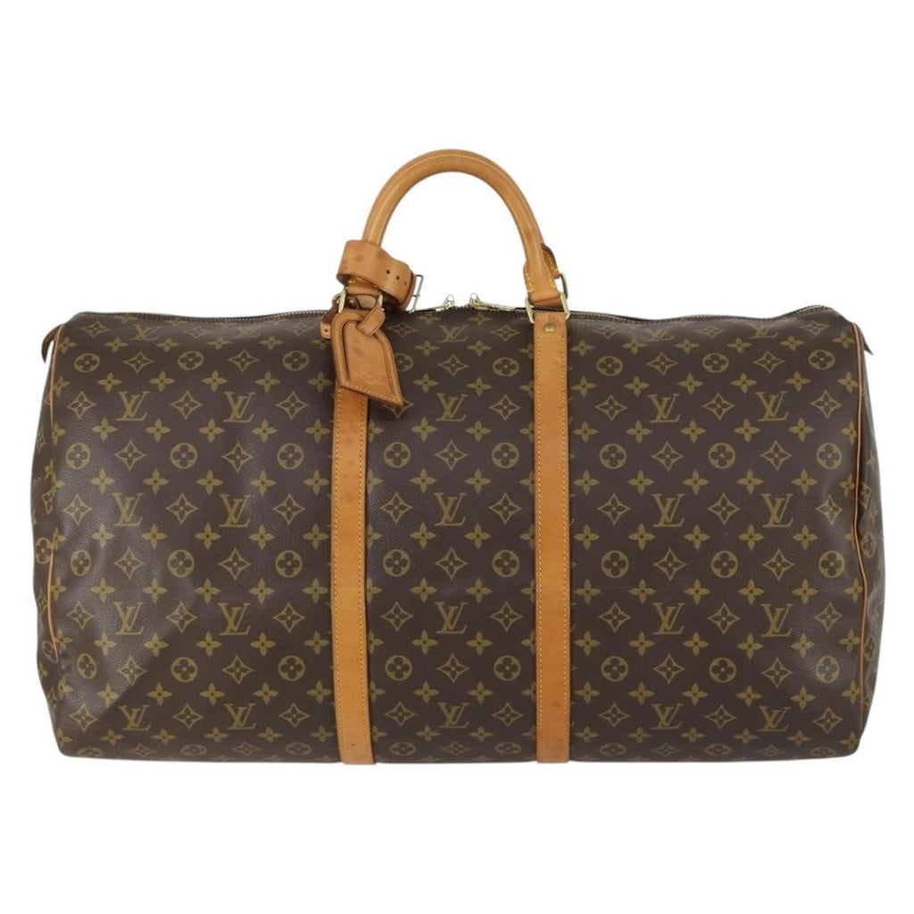 Louis Vuitton Keepall Bag Monogram Canvas Brown Canvas Travel Bag