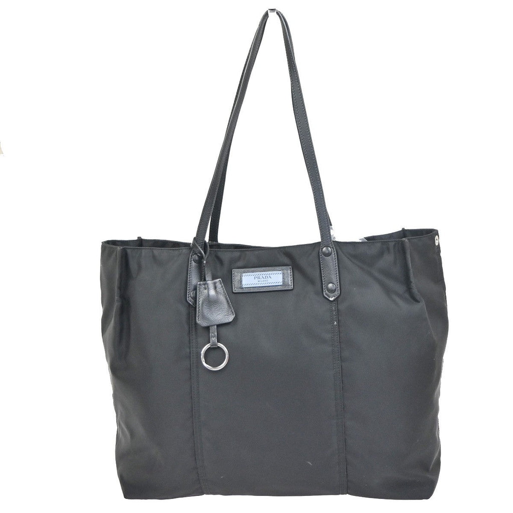 Prada Etiquette Tote Tessuto Black Nylon Tote Bag Bag