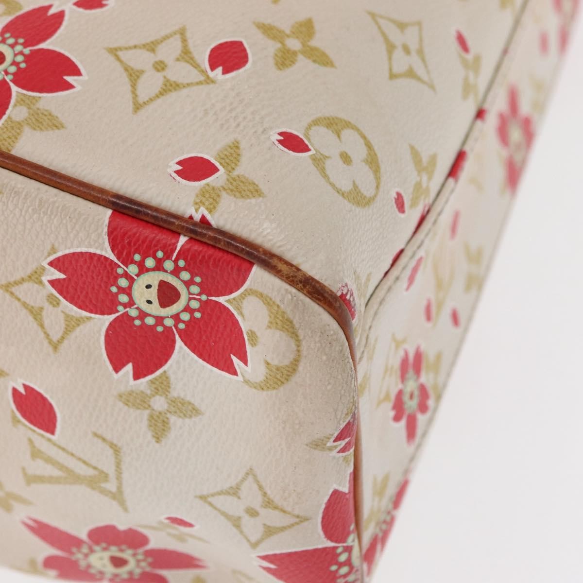 Louis Vuitton Retro Bag Limited Edition Cherry Blossom Monogram White Canvas Handbag