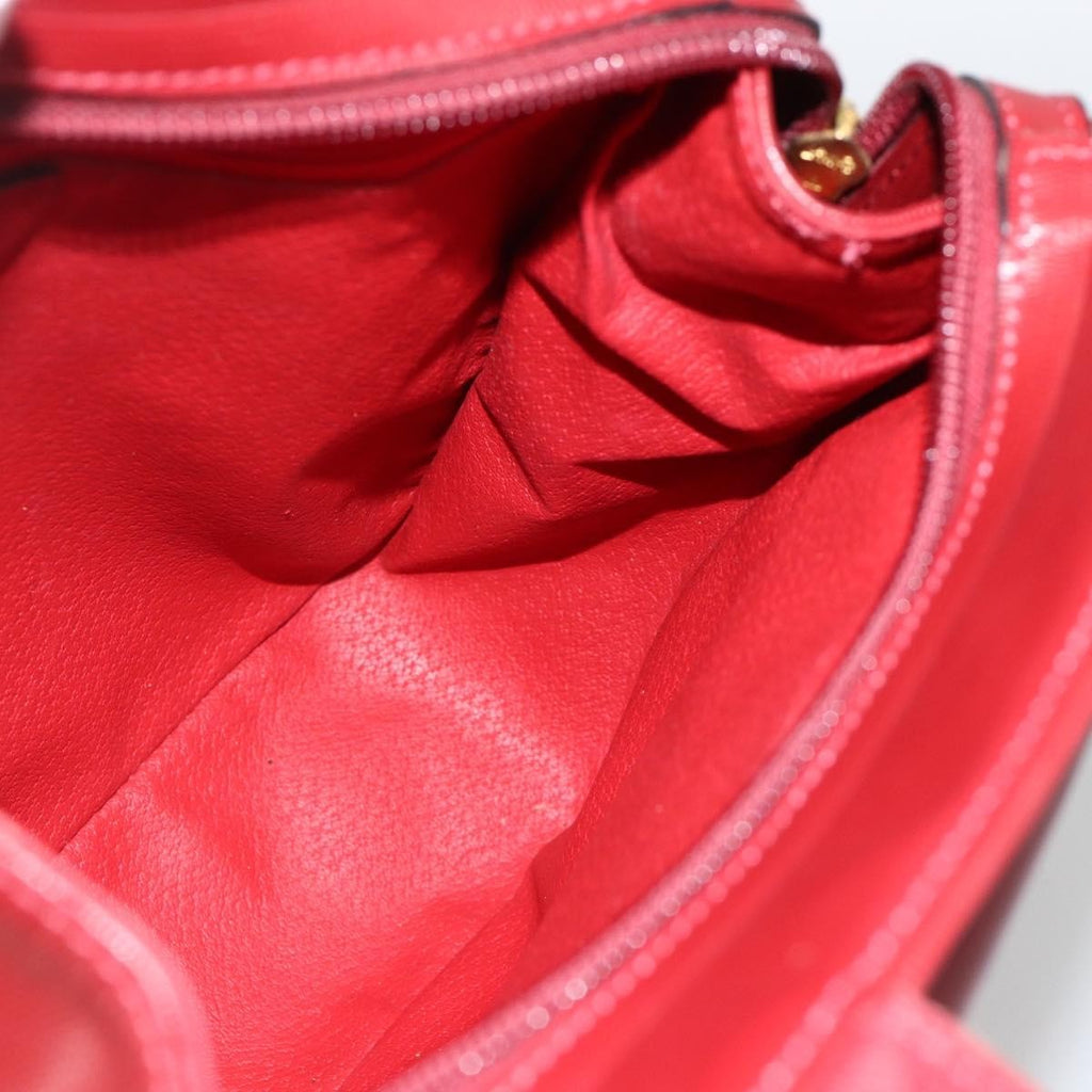 Celine Circle Logo Leather Burgundy Leather Tote Bag Bag