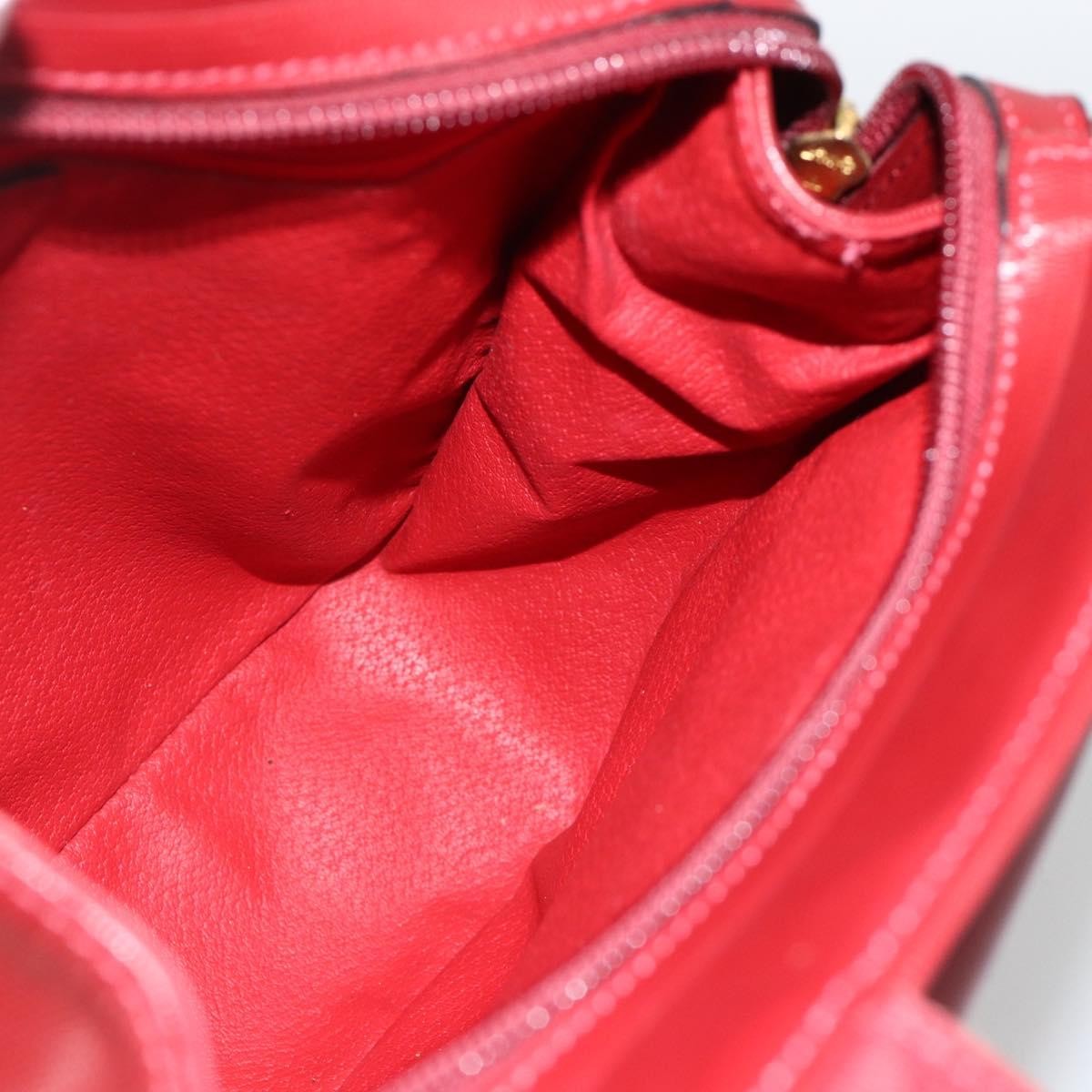 Celine Circle Logo Leather Burgundy Leather Tote Bag Bag
