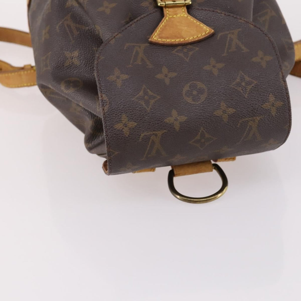Louis Vuitton Vintage Montsouris Backpack Monogram Canvas Brown Canvas Backpack Bag