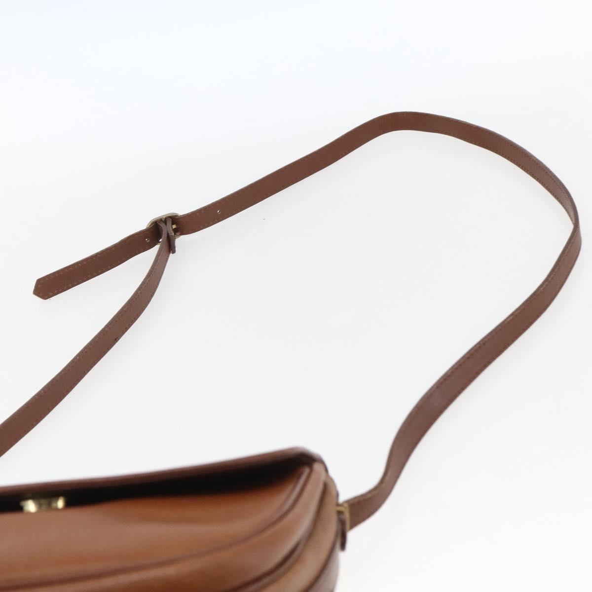 Burberry Vintage Shoulder Bag Leather Brown Leather Shoulder Bag