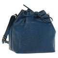 Louis Vuitton Petit Noe Handbag Epi Leather Blue Leather Bag