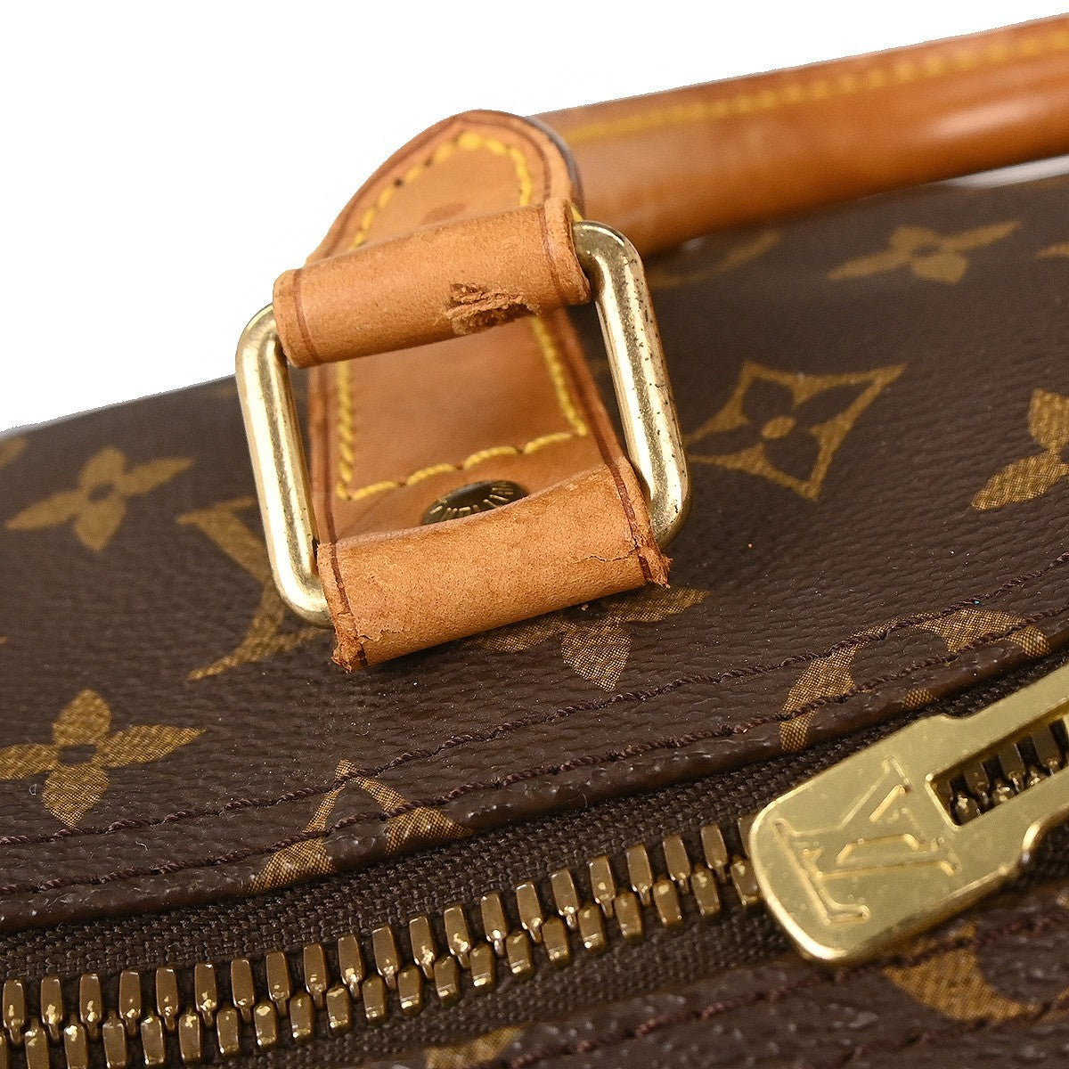 Louis Vuitton Keepall Bag Monogram Canvas Brown Canvas Travel Bag