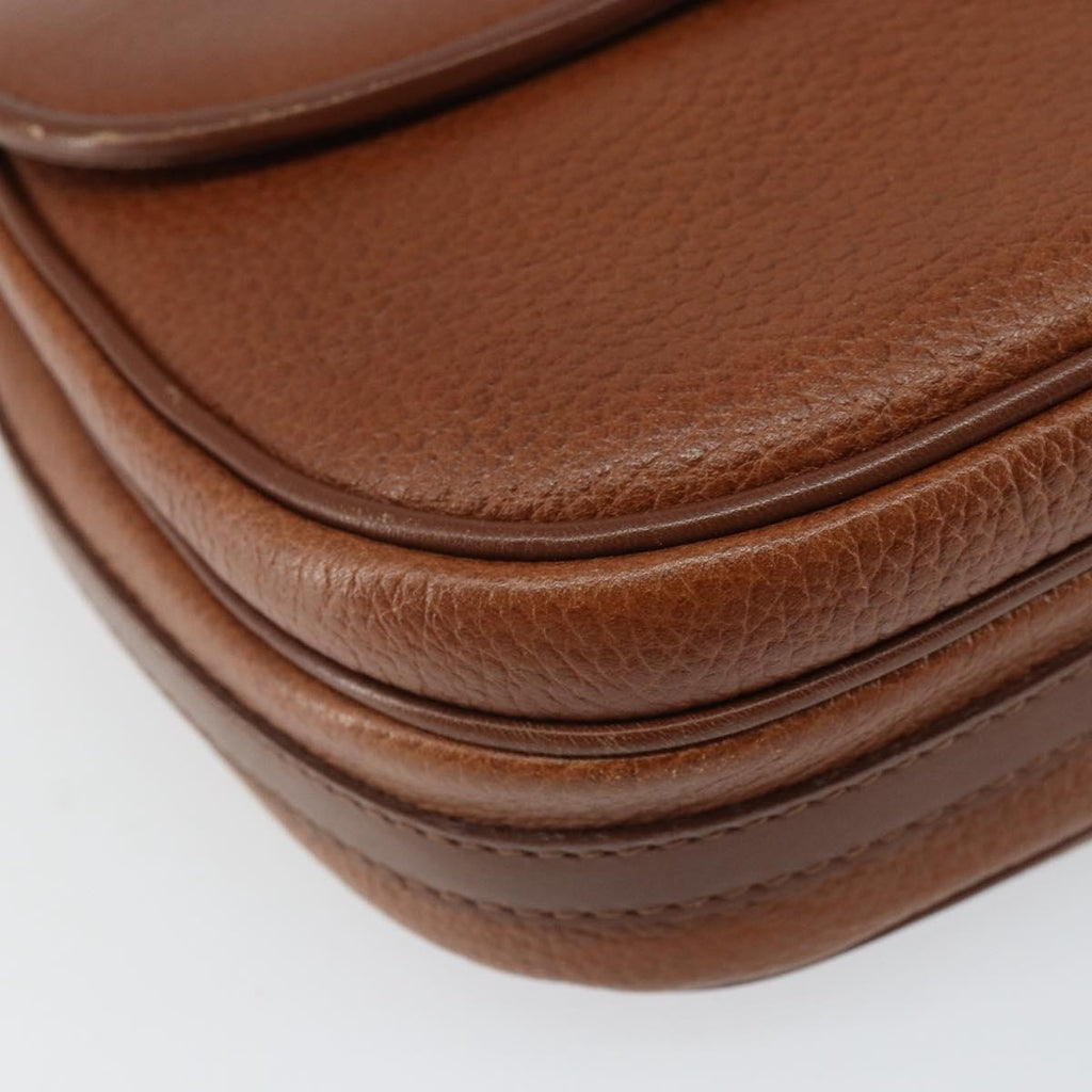 Burberry Vintage Shoulder Bag Leather Brown Leather Shoulder Bag