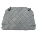 Chanel Just Mademoiselle Bag Quilted Leather Gray Leather Shoulder Bag Bag